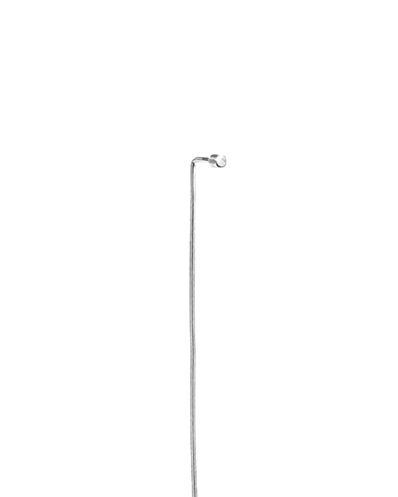 Front of a size O/S Pistol Stick Earring in White Gold in White Gold by beaufille. | dia_product_style_image_id:331357